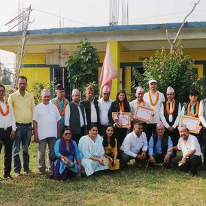 समूह बिद्यालय अर्जुनधाराद्धारा शिक्षासेवीलाई बिदाइ एवम् सम्मान 