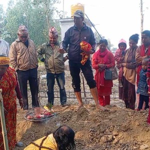 गौरीगञ्जमा असहाय भवनको शिलान्यास, स्थानीयको पहलमा निर्माण