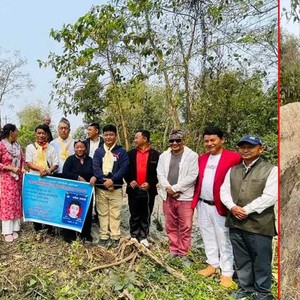 धुलाबारी क्याम्पस अगाडी मनिल तामाङको शालिक निर्माणका लागि शिलान्यास 