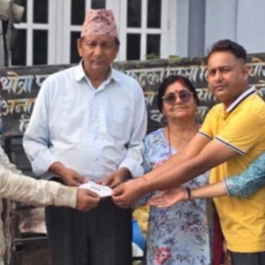 सामाजिक अभियानका लागि प्रसाई परिवारले दिए एकधुर जग्गा  