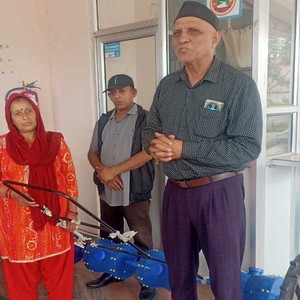 कनकाईका १२ जना कृषकलाई धानको बीउ रोप्ने मेसिन वितरण 