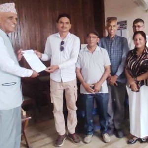 रास्वपाले बुझायो १३ सुत्रिय मागसहित कनकाई नगरमा ज्ञापनपत्र 