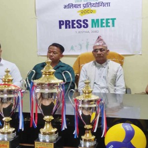 बिर्तामोड–९ मा वडास्तरीय पुरुष भलिबल प्रतियोगिता हुने 