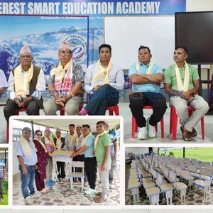 बिर्तामोडको एभरेष्ट स्मार्ट स्कुलद्धारा सरस्वती माविलाई आवश्यक सामाग्री टेवल कुर्सी प्रदान (भिडियोसहित) 