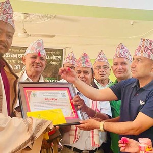पत्रकार अमित खम्बु सम्मानीत 