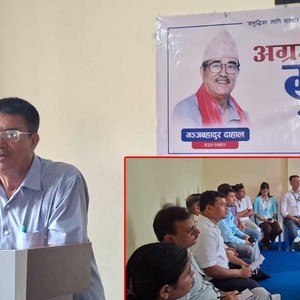 बिर्तामोडमा प्रेस चौतारीको अग्रजलाई सुनौ कार्यक्रम 