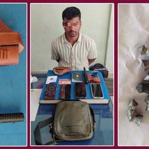 काँकरभिट्टाबाट पेस्तोल र बुलेटसहित एक जना भारतीय नागरिक पक्राउ 