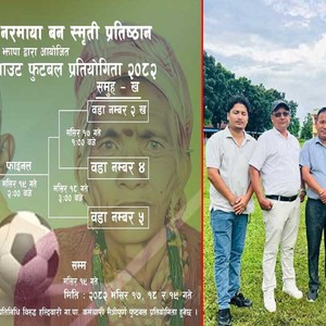 हल्दीवारीमा दोस्रो वडा स्तरीय नकआउट फुटबल प्रतियोगिता मंसीर १७ गतेदेखि हुने हल्दीवारीमा दोस्रो वडा स्तरीय नकआउट फुटबल प्रतियोगिता मंसीर १७ गतेदेखि हुने