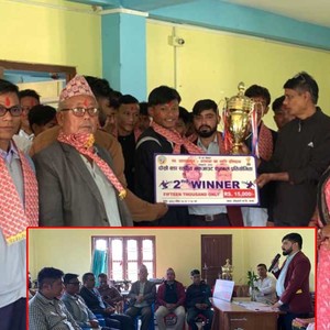 ढडुवा युवा क्लबद्वारा हल्दीबारी–३ का फुटबल खेलाडी सम्मानित ढडुवा युवा क्लबद्वारा हल्दीबारी–३ का फुटबल खेलाडी सम्मानित