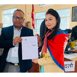 बिघटित प्रतिनिधिसभाकी कान्छी सांसद निशा झापा १ बाट चुनावी प्रतिष्पर्धामा