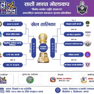 सातौँ झापा गोल्डकपको खेल तालिका सार्वजनिक