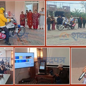 आगलागी ब्यवस्थापनका लागि कनकाईमा ‘फायर बाइक’ प्रदर्शनीसँगै सञ्चालन 