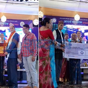 पूर्ण–टुङ्ग आदर्श नागरिक मरणोपरान्त सम्मान’ बाट साहित्यकार दान खालिङ सम्मानीत 