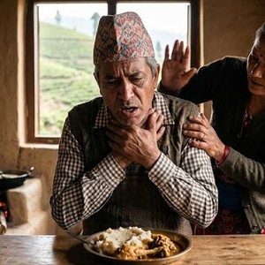 इलाममा कुखुराको मासुको हड्डी अड्किएर एक जनाको मृत्यु इलाममा कुखुराको मासुको हड्डी अड्किएर एक जनाको मृत्यु