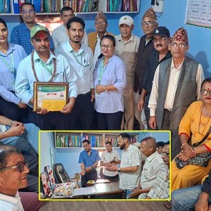 शंकराचार्यको जन्मजयन्तीको अवसर पारेर ऊ नमः शिवाय साकोसले गर्यो उत्कृष्ट कर्मचारीलाई सम्मान 