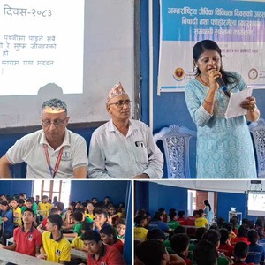 अन्तराष्ट्रिय जैविक विविधता दिवसमा बिद्यार्थीलाई विषादी तथा फोहोरमैला व्यवस्थापन सम्वन्धि सचेतना कार्यक्रम अन्तराष्ट्रिय जैविक विविधता दिवसमा बिद्यार्थीलाई विषादी तथा फोहोरमैला व्यवस्थापन सम्वन्धि सचेतना कार्यक्रम