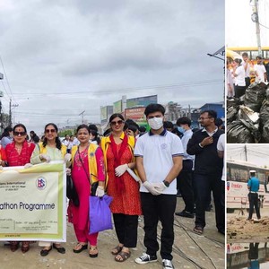गोमेन्द्र बहुमुखी क्याम्पसद्धारा ‘ट्र्यास म्याराथन’ प्रतियोगिता साथै फोहोर संकलन    