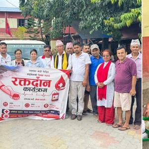 बाह्रदशीमा रक्तदान कार्यक्रम, ६० जनाले दिए रगत बाह्रदशीमा रक्तदान कार्यक्रम, ६० जनाले दिए रगत