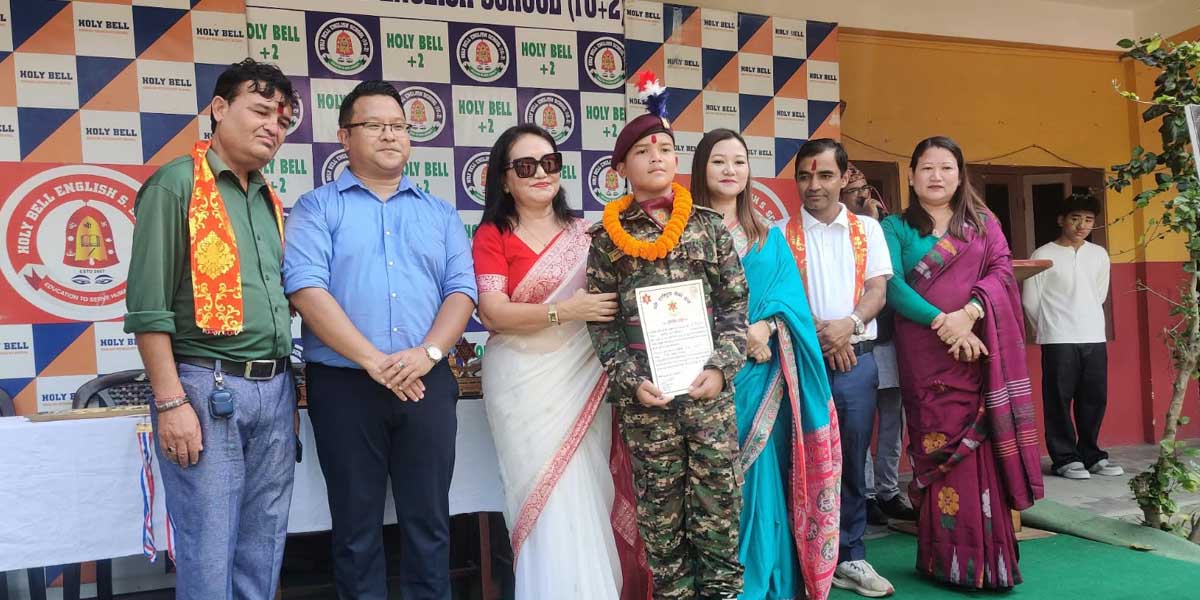 एनसीसीमा होलिबेलका आलोक श्री निरौला उत्कृष्ट, वेस्ट क्याडेट उपाधि हासिल